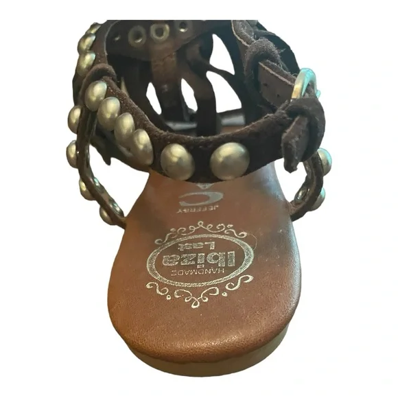 Jeffrey Campbell Ibiza Brown Suede Fringe Tassel Sz 6 - Picture 5 of 10